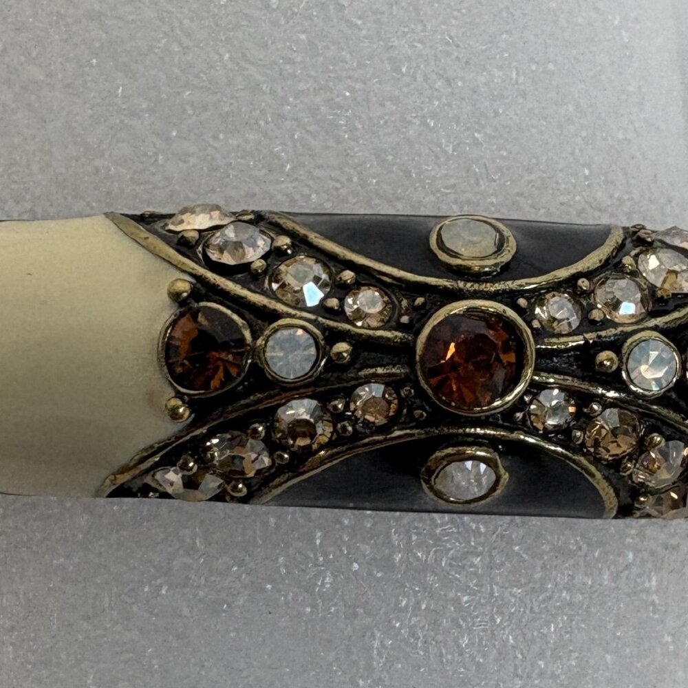 Heidi Daus Hinged Bracelet Enamel & Crystal